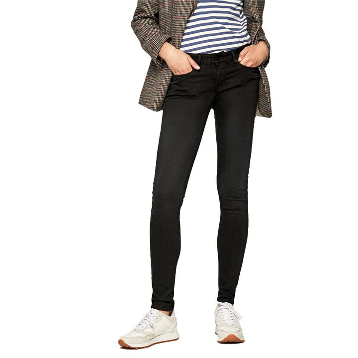 Pepe Jeans Damen Soho Skinny Jeans, Schwarz (Denim-S98), 24W / 30L