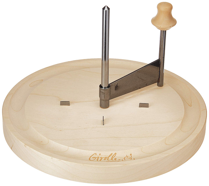 Swissmar S3300 Girouette Käseschaber, Edelstahl/Holz/Kunststoff, 22.2cm x 16.8cm, Für Tète de Moine-