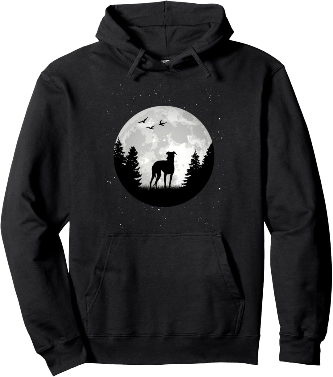 Italienisches Windspiel Mond Italian Greyhound Windhund Pullover Hoodie