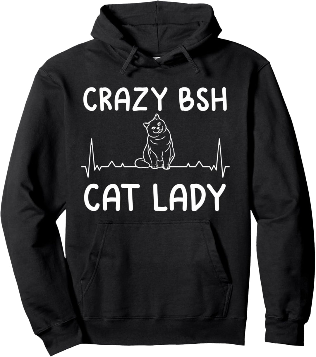 Katzenlady Hauskatze Haustier - Mietzekatze BKH Katze Pullover Hoodie