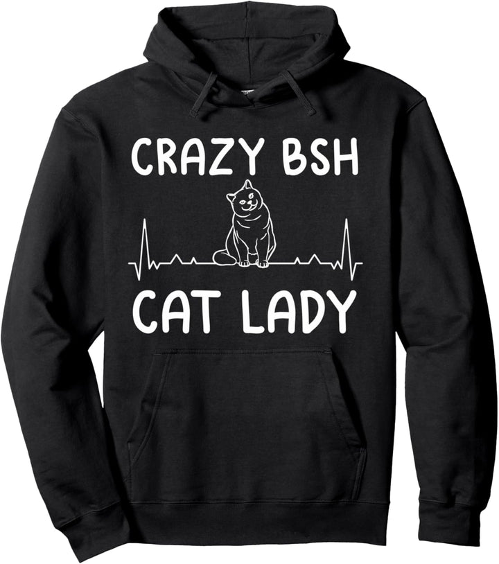 Katzenlady Hauskatze Haustier - Mietzekatze BKH Katze Pullover Hoodie