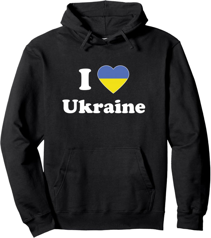 I Love Ukraine I Heart Ukraine Ukrainian Pullover Hoodie