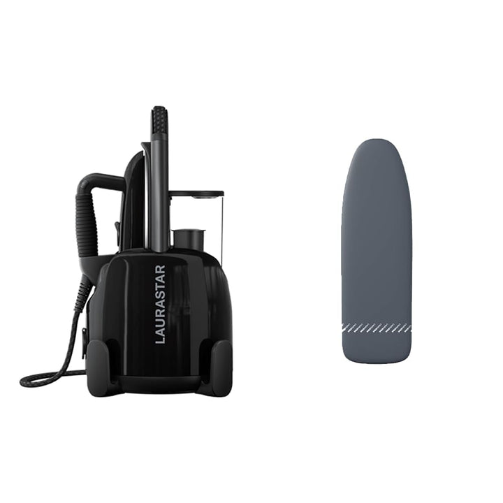 Laurastar Lift Plus Ultimate Black Dampfbügelstation &amp; Bügelbezug Universalcover Grau, Einzigartiges