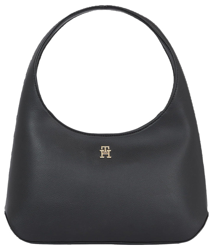 Tommy Hilfiger Damen Tasche Staple mit Reissverschluss Schwarz, Schwarz