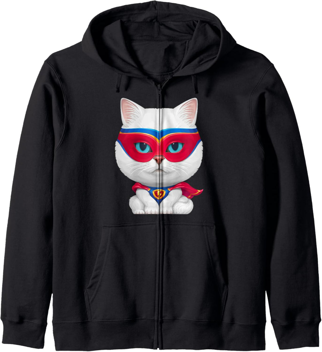 Superheld Katze Kapuzenjacke