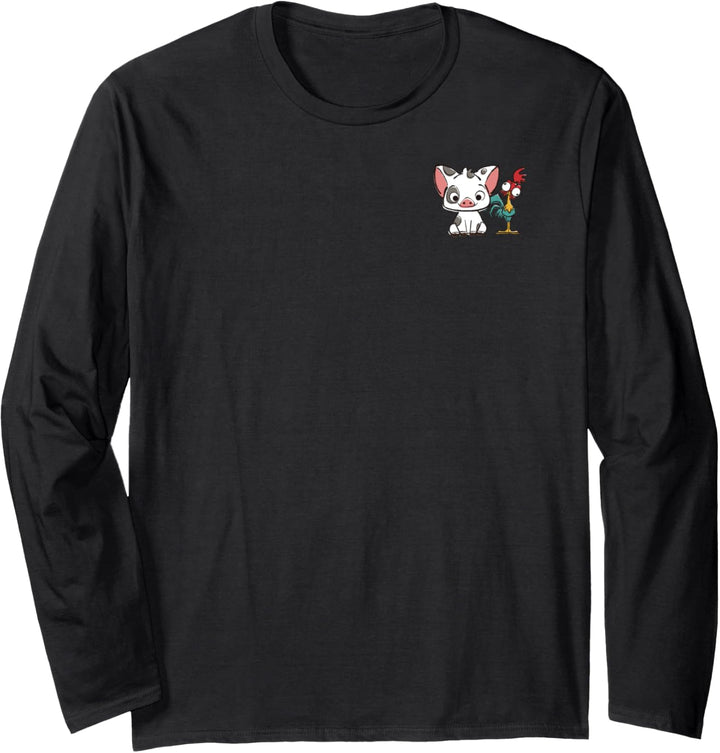 Disney Moana Pua And Hei Hei Pocket Langarmshirt