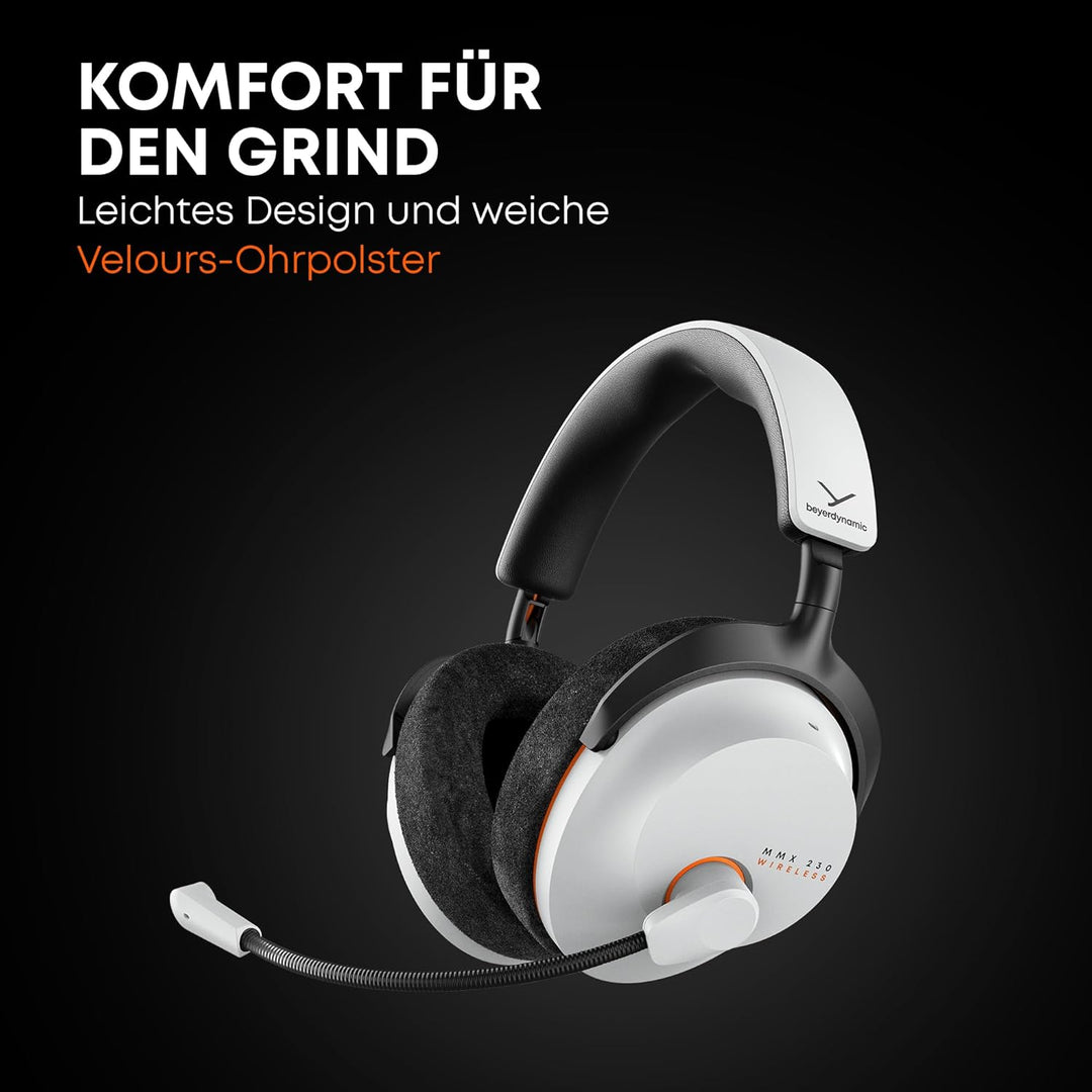 beyerdynamic MMX 230 Wireless Gaming Headset mit Bluetooth® 6.0 und ANC in Schwarz, Schwarz