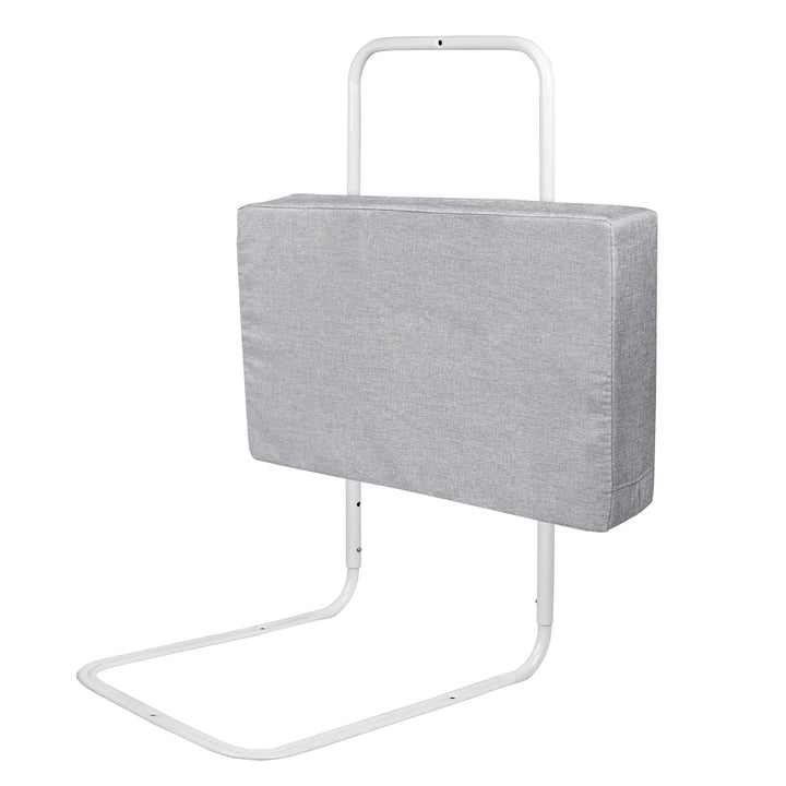 Froadp 60cm Leinen Kindersoftpack Bettgitter, Höhenverstellbar Kinderbettgitter, Rausfallschutz Beis