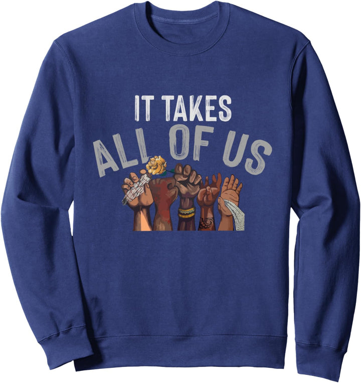 Es nimmt uns alle - Ende Rassismus Gewalt Geschenk Sweatshirt