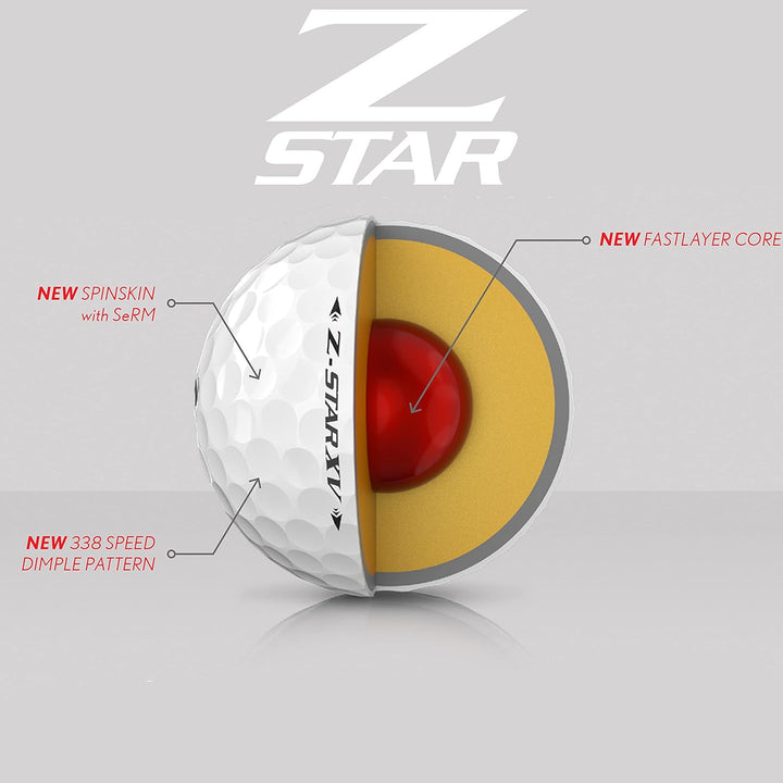 Srixon Z-Star Xv Golfbälle Einheitsgrösse Weiss, Einheitsgrösse Weiss
