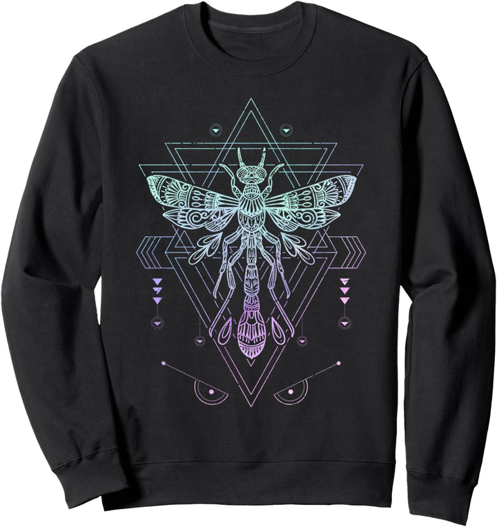 Okkult Japan Vaporwave Aesthetic Pastel Goth Libelle Sweatshirt