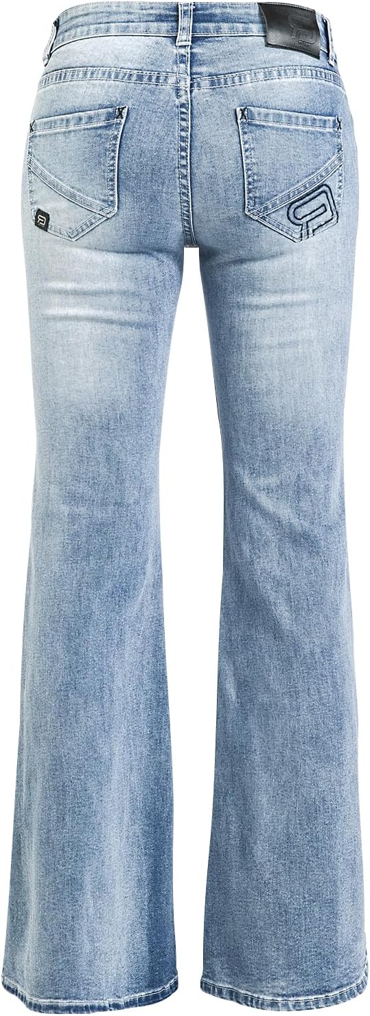 RED by EMP Damen hellblaue Jeans mit Schlag 29W / 32L Blau, 29W / 32L Blau