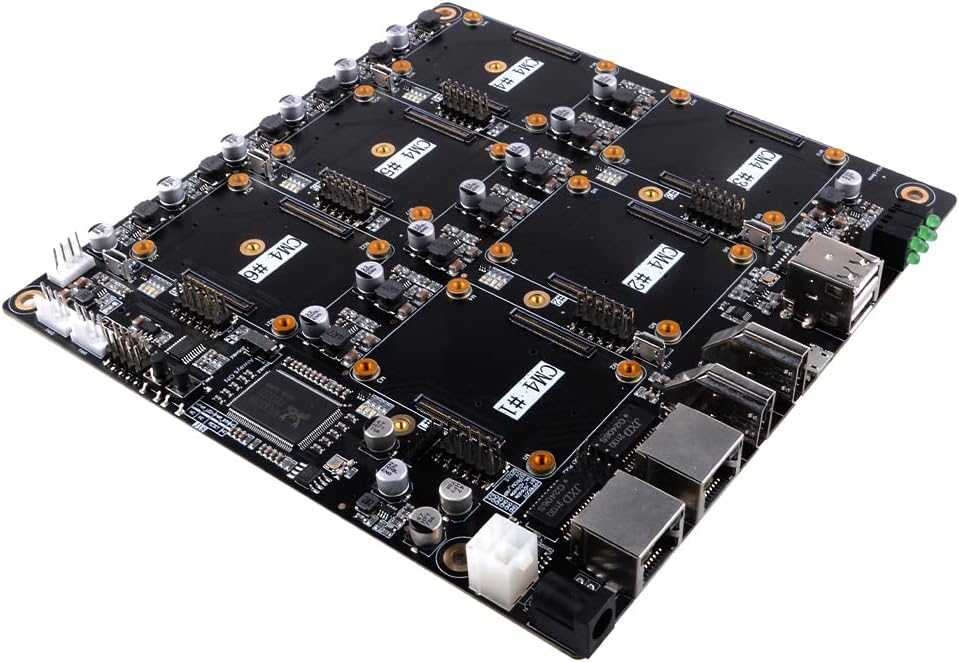 GeeekPi DeskPi Super6C Raspberry Pi CM4 Cluster Mini-ITX Board Raspberry Pi Compute Module 4 Mini IT