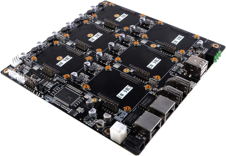 GeeekPi DeskPi Super6C Raspberry Pi CM4 Cluster Mini-ITX Board Raspberry Pi Compute Module 4 Mini IT