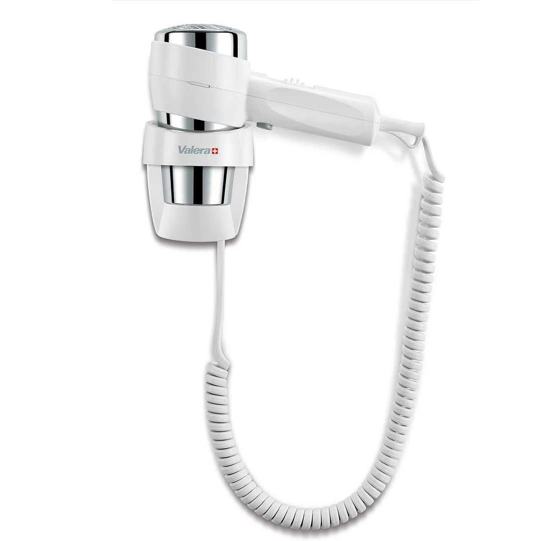 Valera Action Super Plus 1600 Haartrockner mit Wandhalterung, 1600 Watt, Farbe Weiss/Chrom