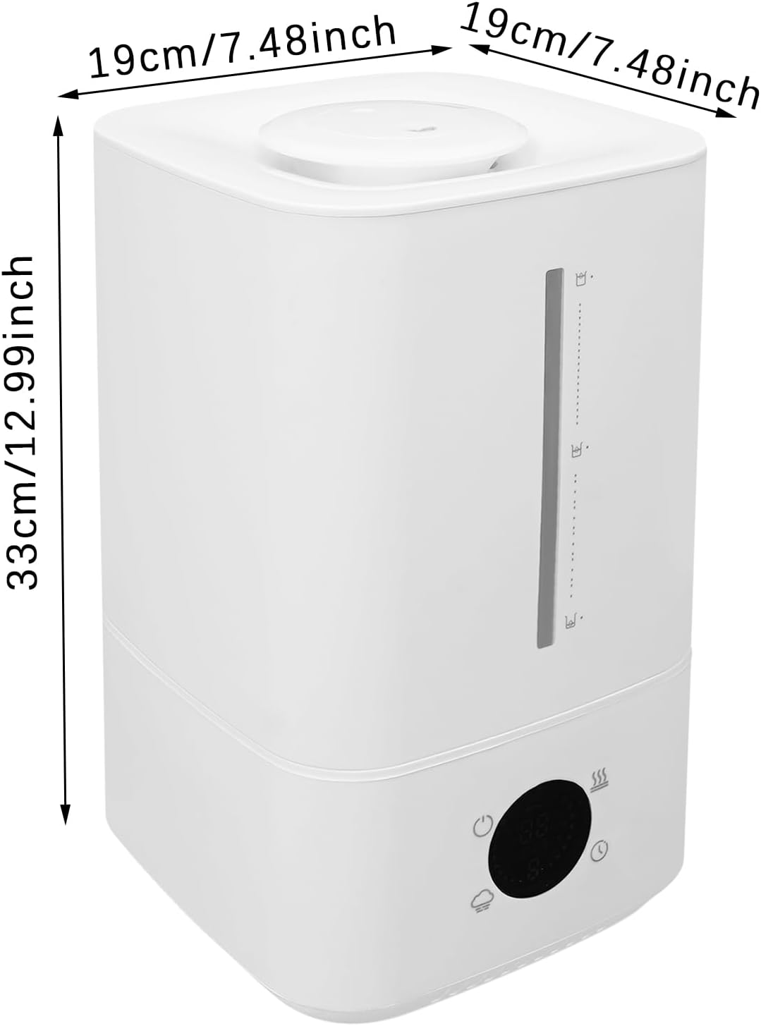 Luftbefeuchter 6L Heiss Kalt Nebel 20-40dB für Schlafzimmer Wohnzimmer | 2-in-1 Heiss Kalt Nebel - 4