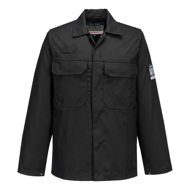 Portwest BIZ2 Herren Flammenresistente Bizweld FR Arbeitsjacke Schwarz, M M Schwarz, M Schwarz