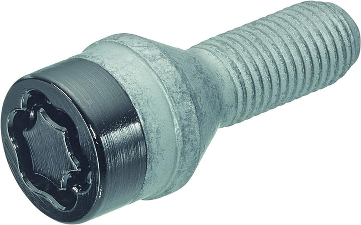27215SUB Radsicherungsbolzen SUB (Schwarz) M12x1.25, Kegelsitz, Schaftlänge 29,2 mm, Gesamtlänge 52,