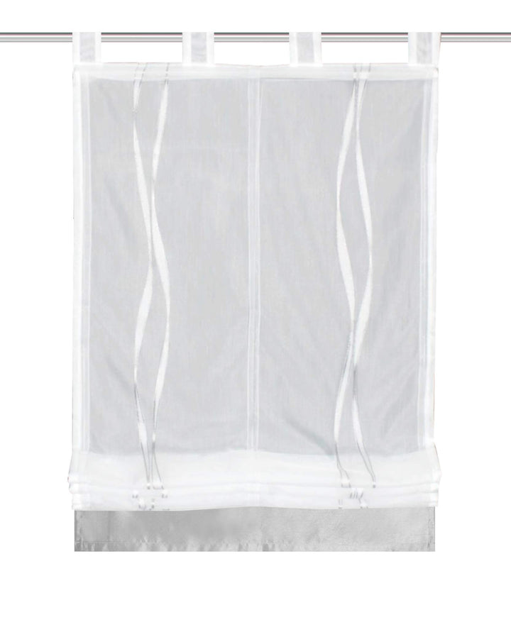 Home fashion RAFFROLLO EFFEKTVOILE SCHERLI YLVI, Silber, 150 X 80 cm, 8