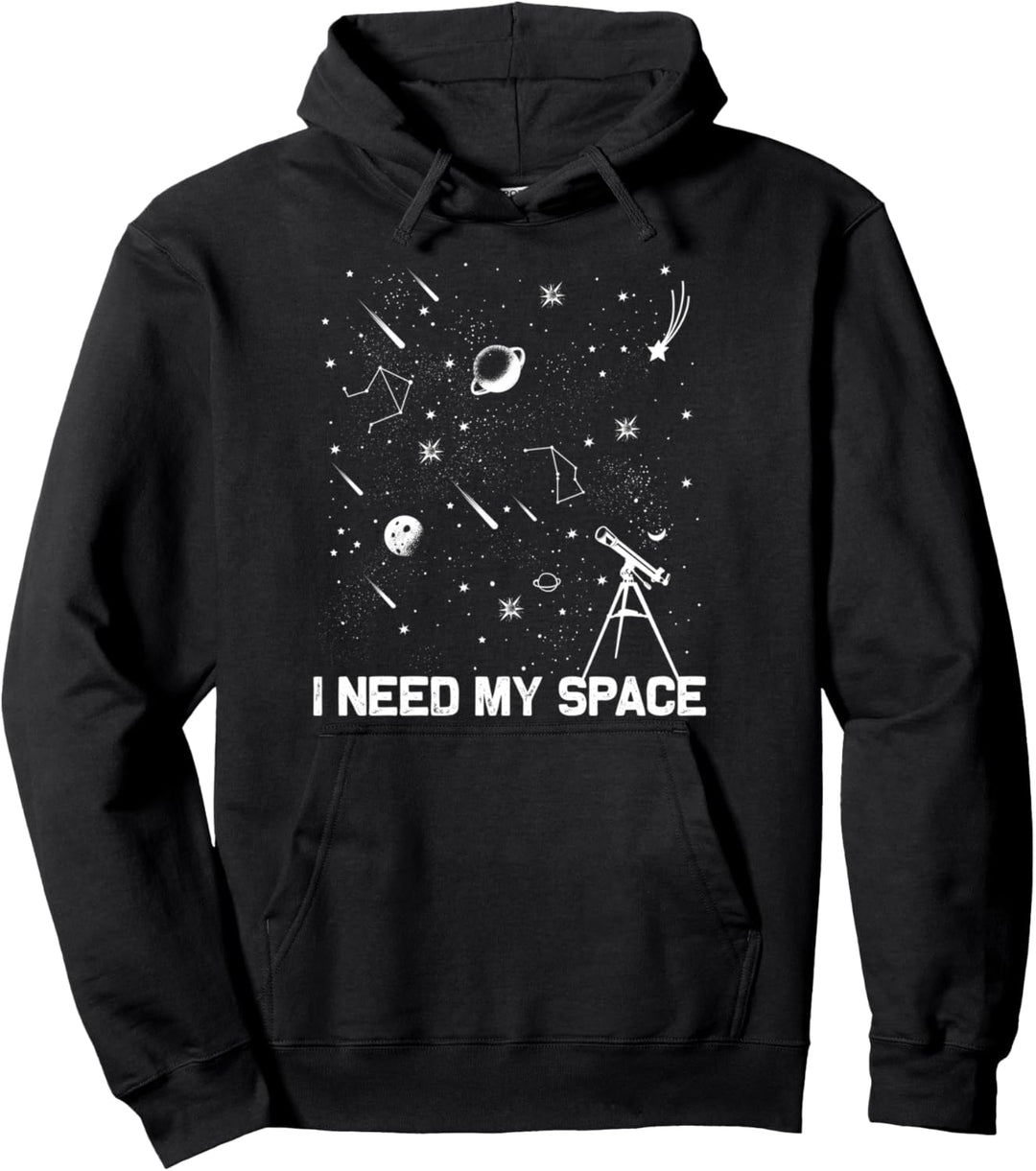 I Need My Space Kosmologie Astronomie Sterne Planten Pullover Hoodie