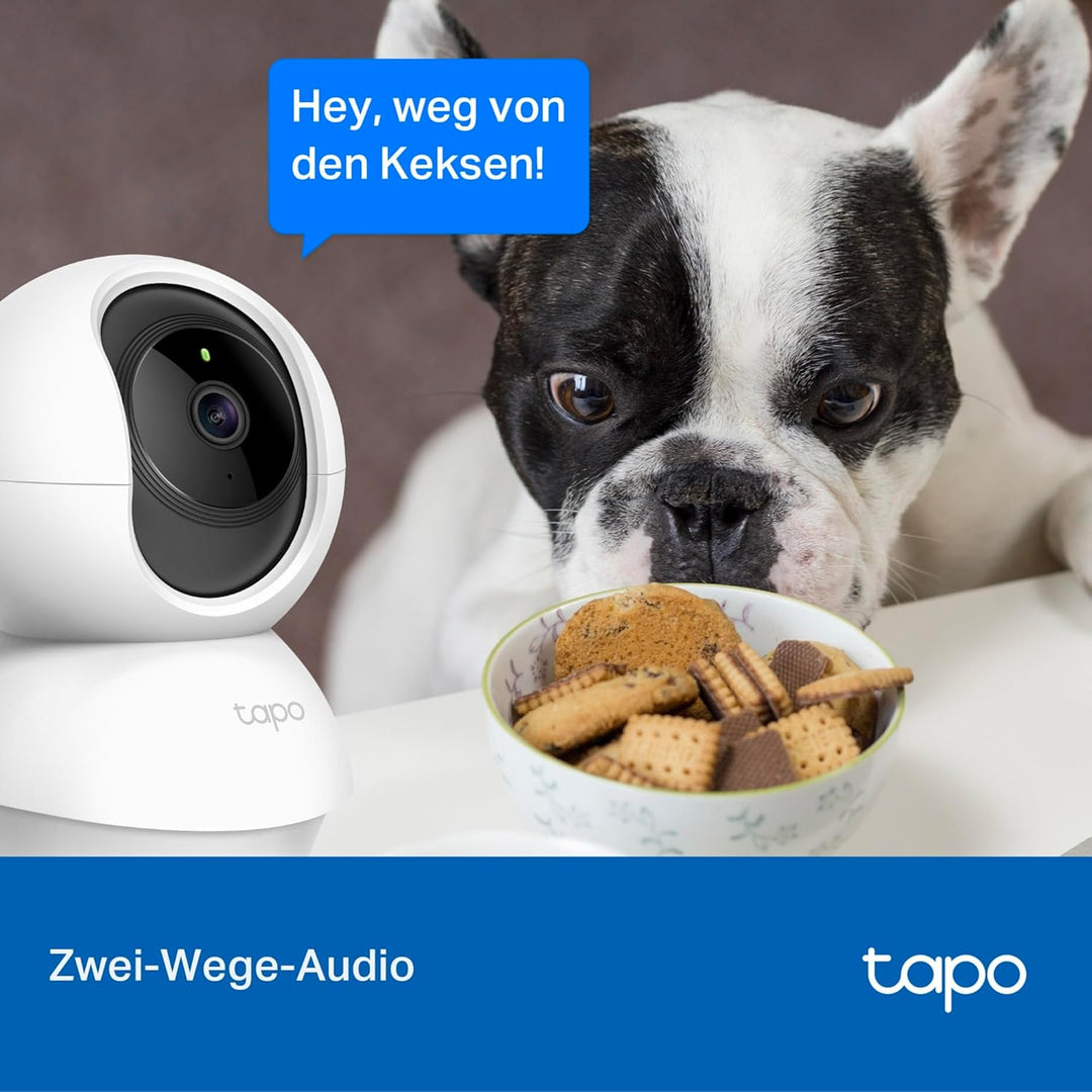 TP-Link Tapo C200 WLAN IP Kamera Überwachungskamera (Linsenschwenkung- und Neigung, 1080p-Auflösung,