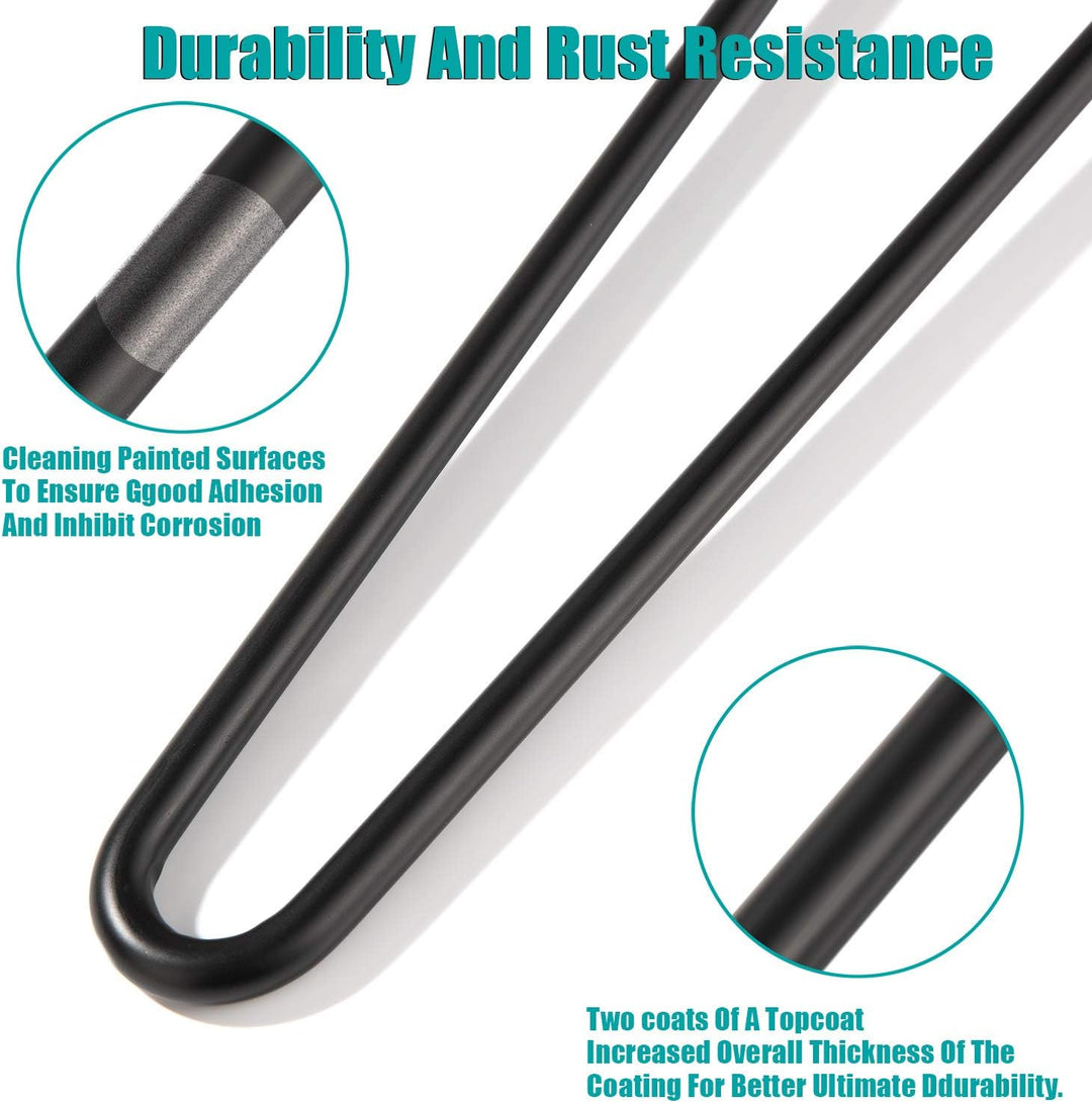 Schrankfüsse 10cm, Haarnadel Tischbeine Metall Schwarz 4er set, Möbelfüsse Hairpin Legs für Schrank,