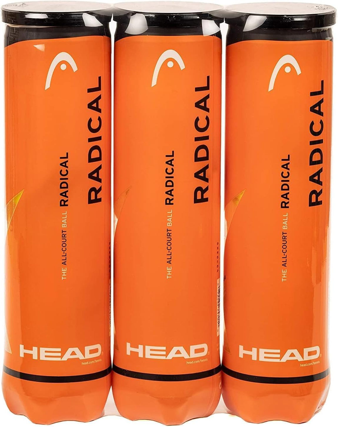 Head Radical Tennisball (3 x 4 Stück) Bundle mit Overgrip, Bundle mit Overgrip