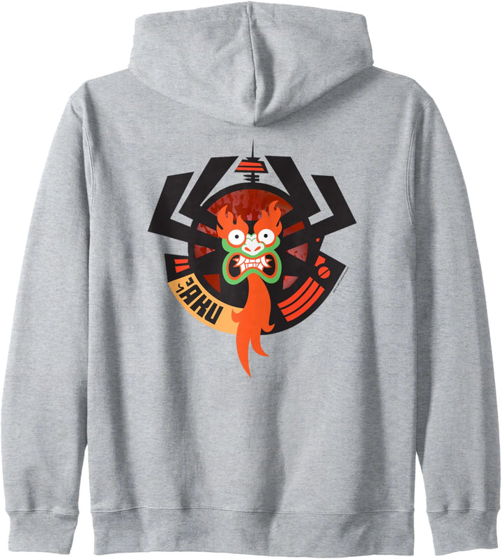 Samurai Jack Aku Round Frame Kapuzenjacke
