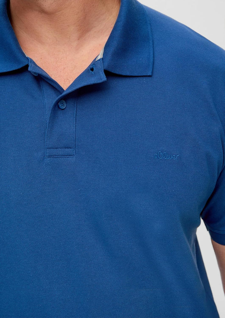 s.Oliver Poloshirt aus Reiner Baumwolle XL Blau, XL Blau