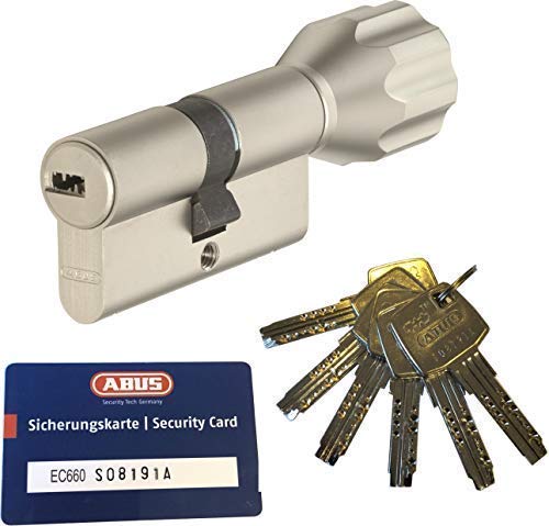 ABUS EC660 ECK660 Profil-Knaufzylinder Länge (a/b) Z35/K30mm (c=65mm) mit 6 Schlüssel, mit Sicherung