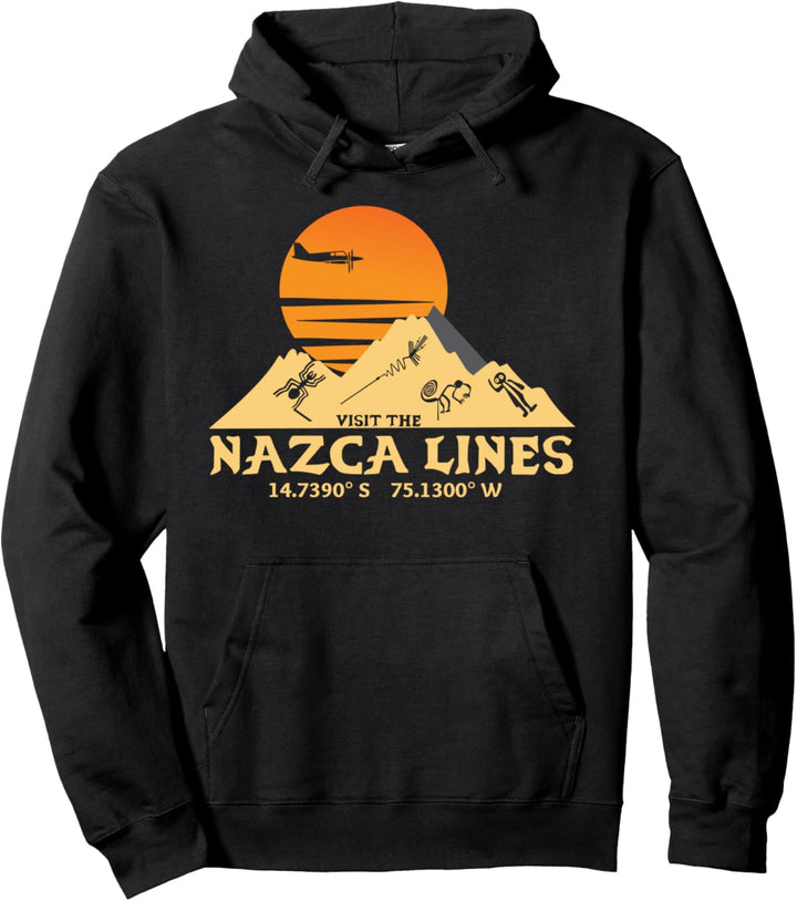 Besuchen Sie die Nazca Lines Südperu Koordinaten Geschenk Pullover Hoodie
