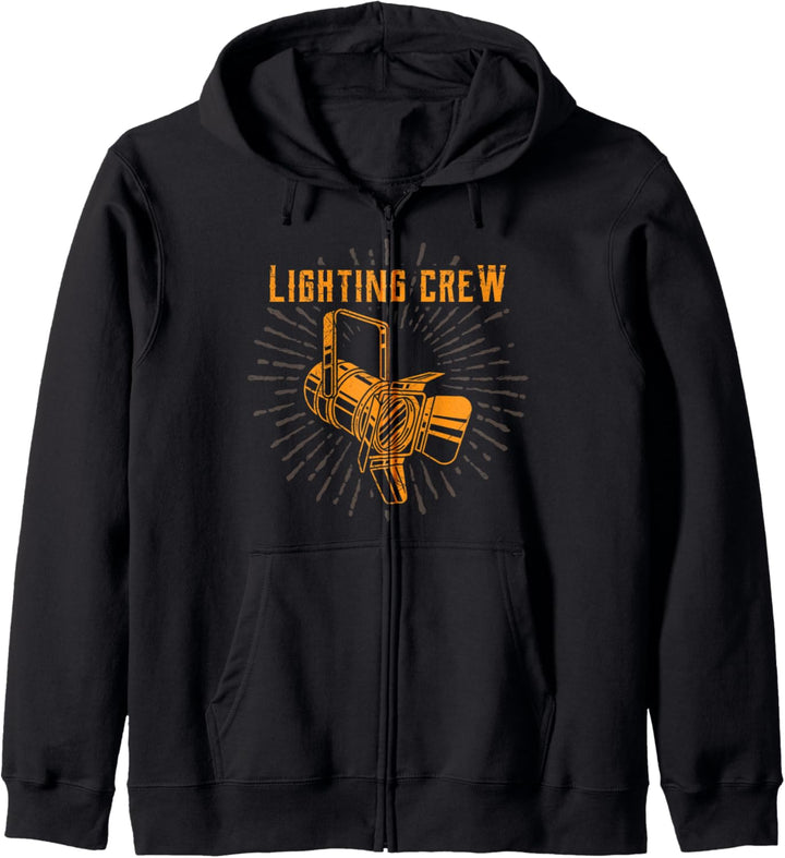 LIGHTING CREW Oberbeleuchter Lichttechniker Kapuzenjacke