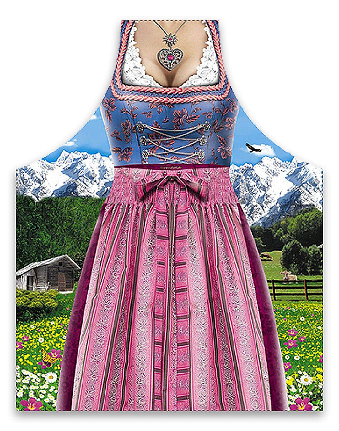 Lustige Schürze - Bayerische Frau im Dirndl