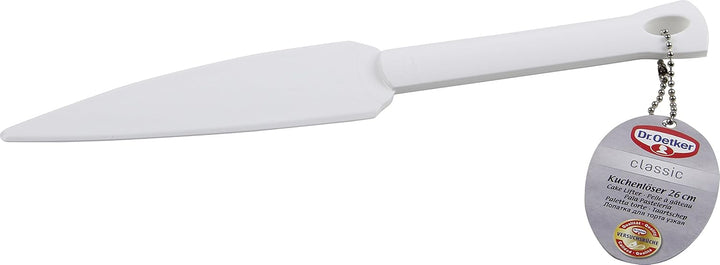 Dr. Oetker 4861 Rechteck-Springform, Stahl, creme/anthrazit, 38 x 25 cm & Kuchenlöser, einfaches und