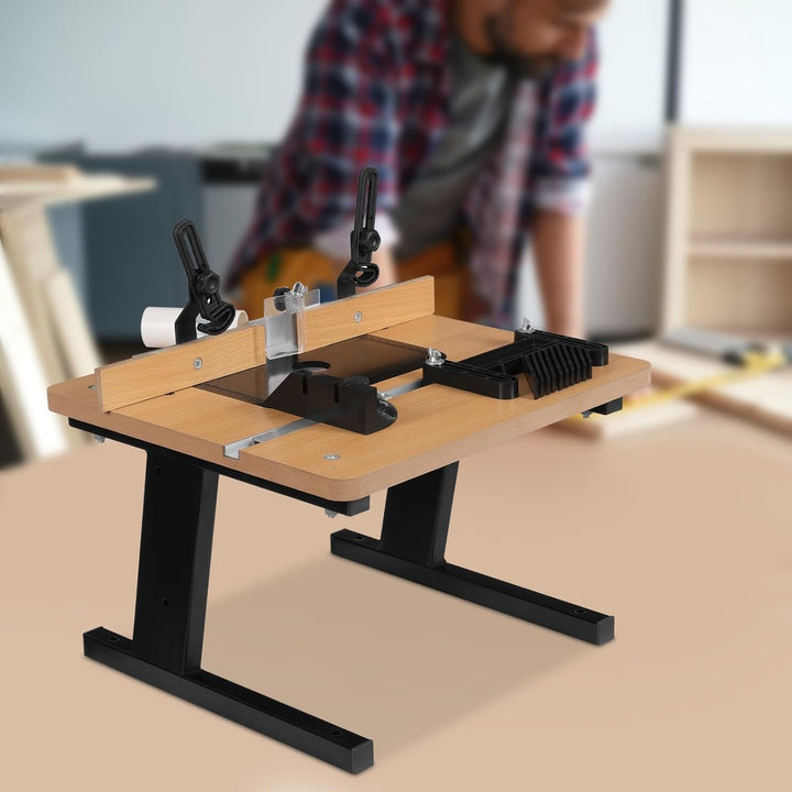 Router Tisch für Holzbearbeitung MDF Frästisch für DIY Möbelbau 43x40cm mit Staubabsaugung und hoher
