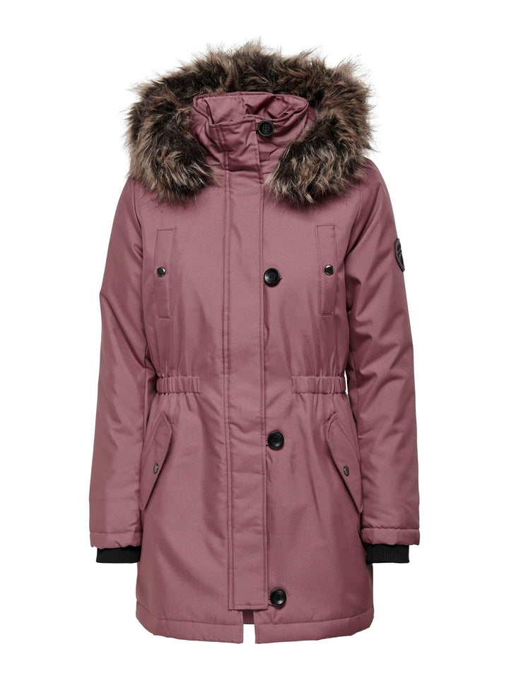ONLY Damen ONLIRIS FUR Winter Parka CC OTW 15213755 XS Rose Brown, XS Rose Brown