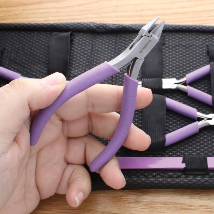 (Purple) - Fashion Colour Plier Set & , Clutch-orchid - PLFAS03 Violett, Violett