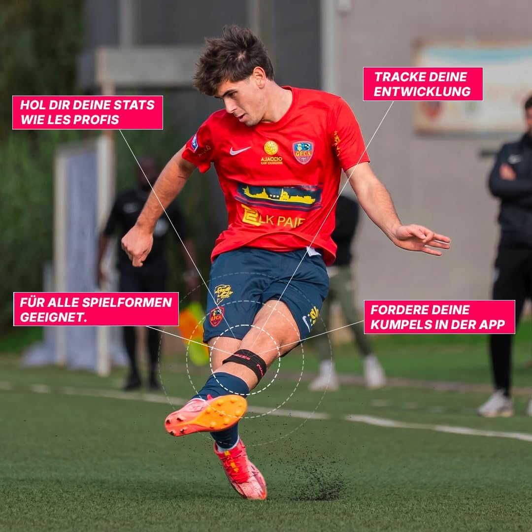Footbar Meteor Aktivitätstracker für Fussball, Tracking und Bewertung der Fussballleistung und des S