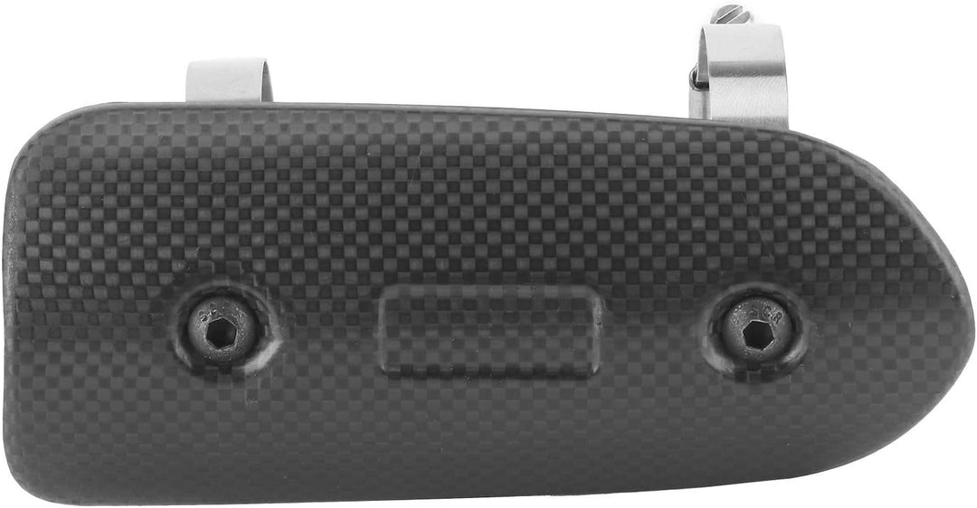 Auspuff-Hitzeschild, Universal Dry Carbon Fiber Exhaust Midpipe Heat Shield Guard Kit Motorrad-Hitze