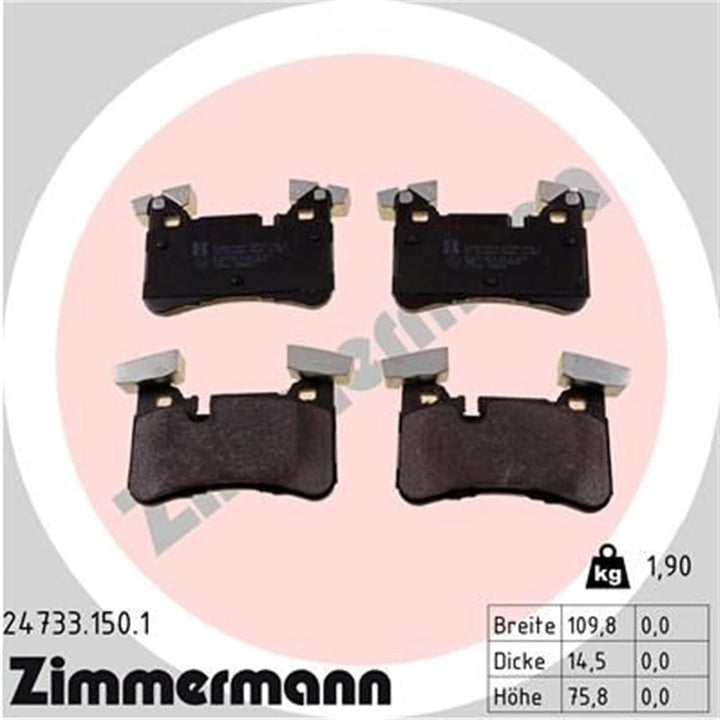 ZIMMERMANN Bremsscheibe 24733.150.1