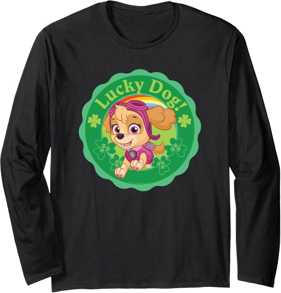 PAW Patrol St. Patrick's Day Lucky Dog Langarmshirt