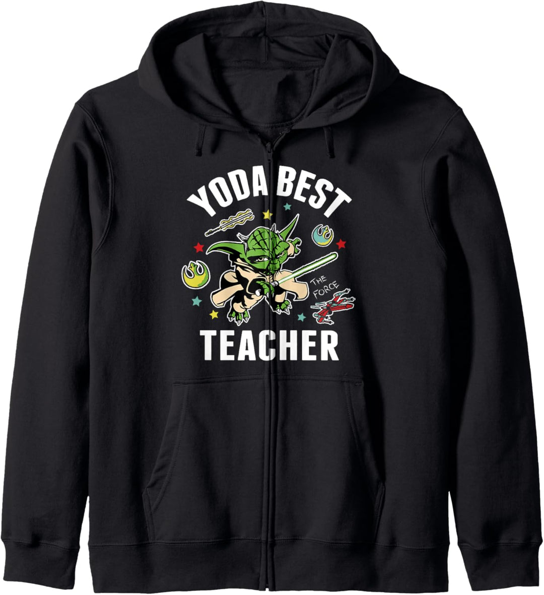Star Wars Yoda Best Teacher Icons Kapuzenjacke