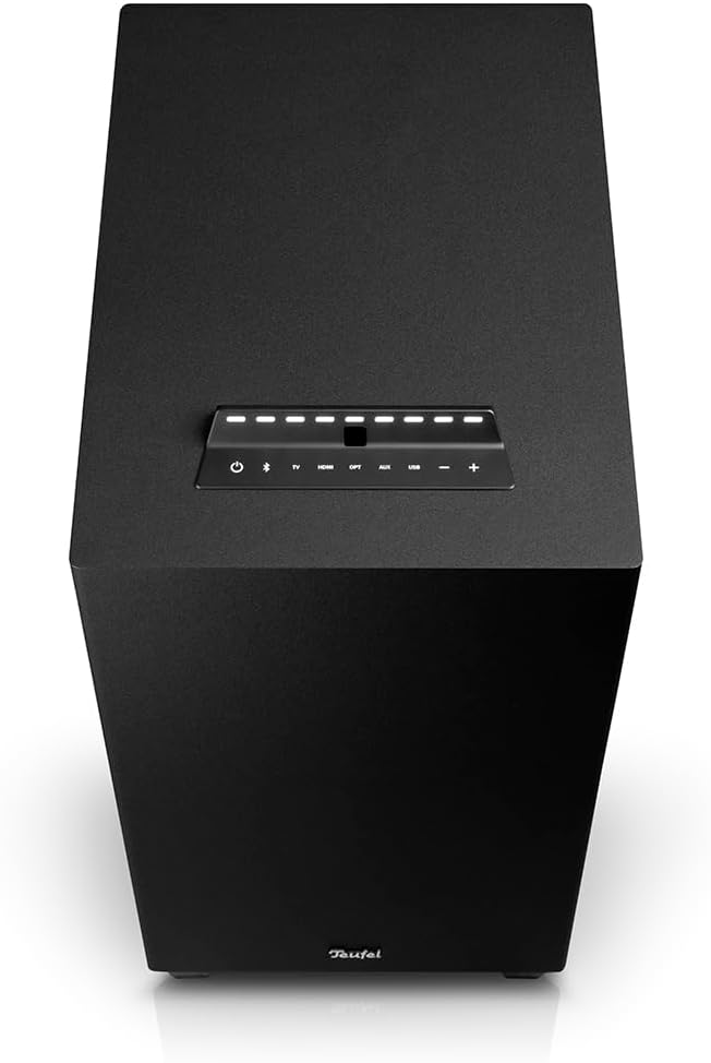 Teufel Concept 8 Subwoofer mit Bluetooth und Integrierter AV-Receiver, Qualcomm aptX, USB-C, HDMI AR