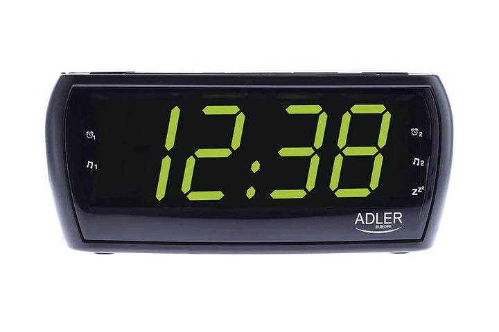 Radiowecker Uhrenradio Uhr Wecker AM/FM Radio Helligkeitsregler mit extra grossem Display Single, Si