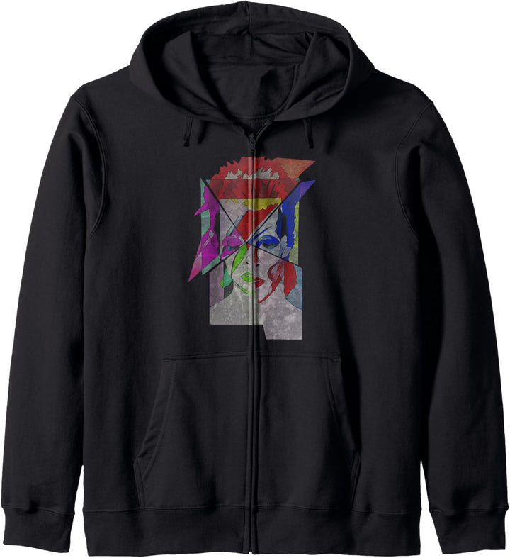 Abstract 80s rock and roll punk rock Kapuzenjacke