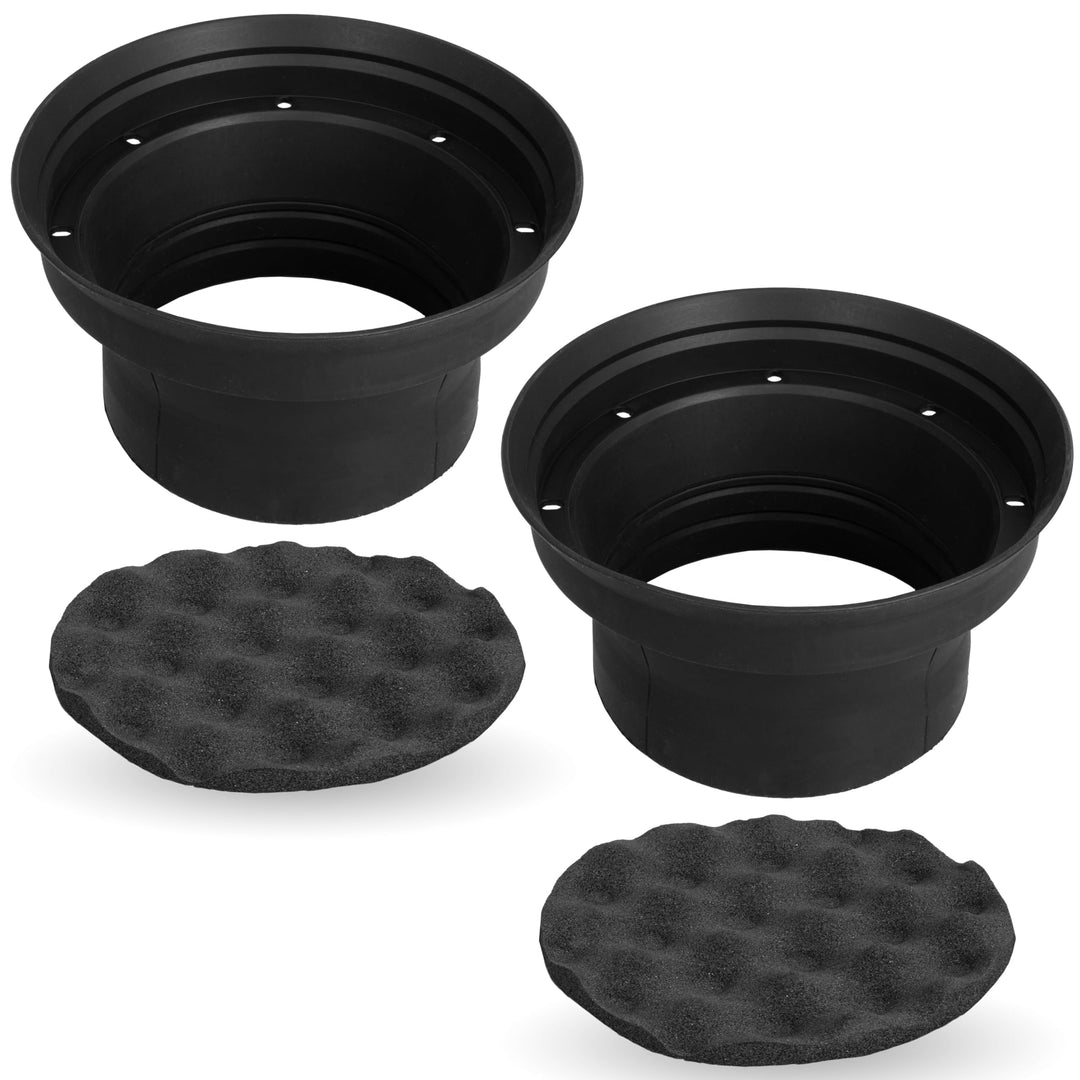 NVX XBAF65 Lautsprecherleiter-Set, wetterfest, Silikon, Gummi, 16,5 cm oder 17,1 cm, 2 Stück