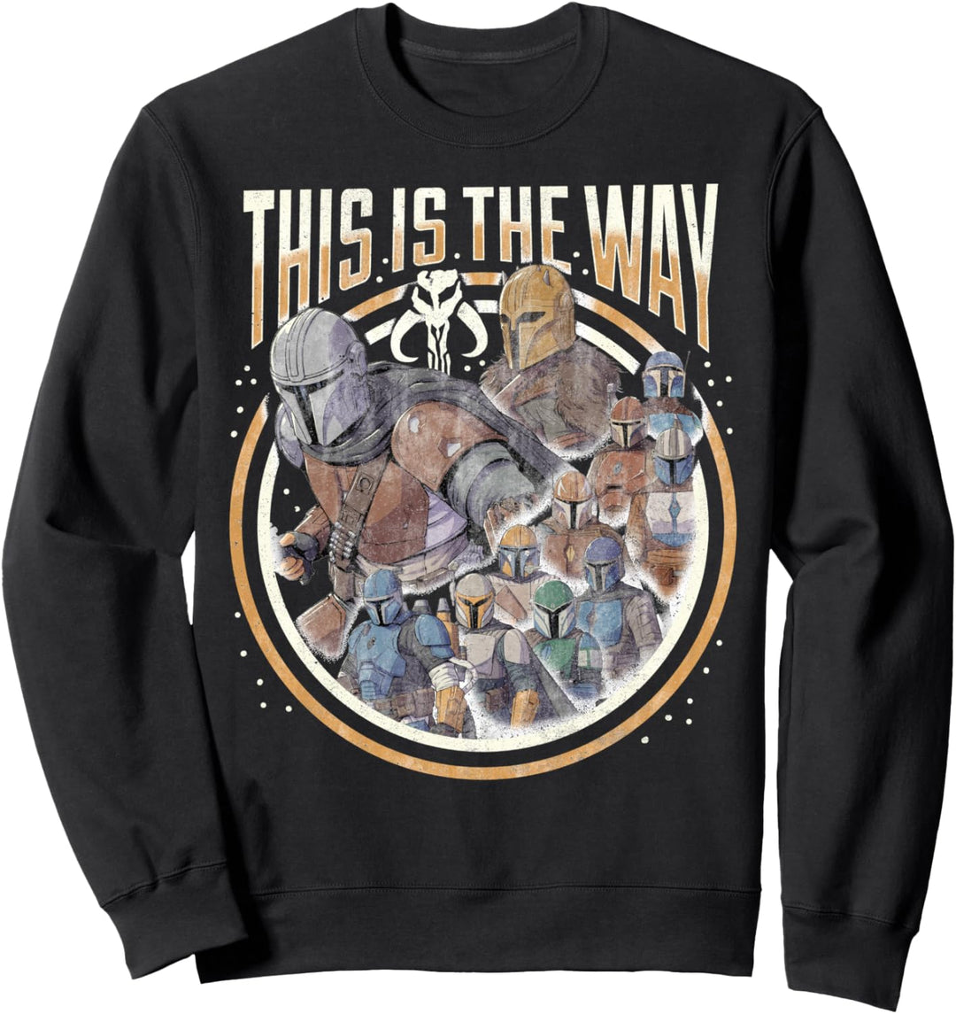 Star Wars The Mandalorian This Is The Way Group Shot Sweatshirt