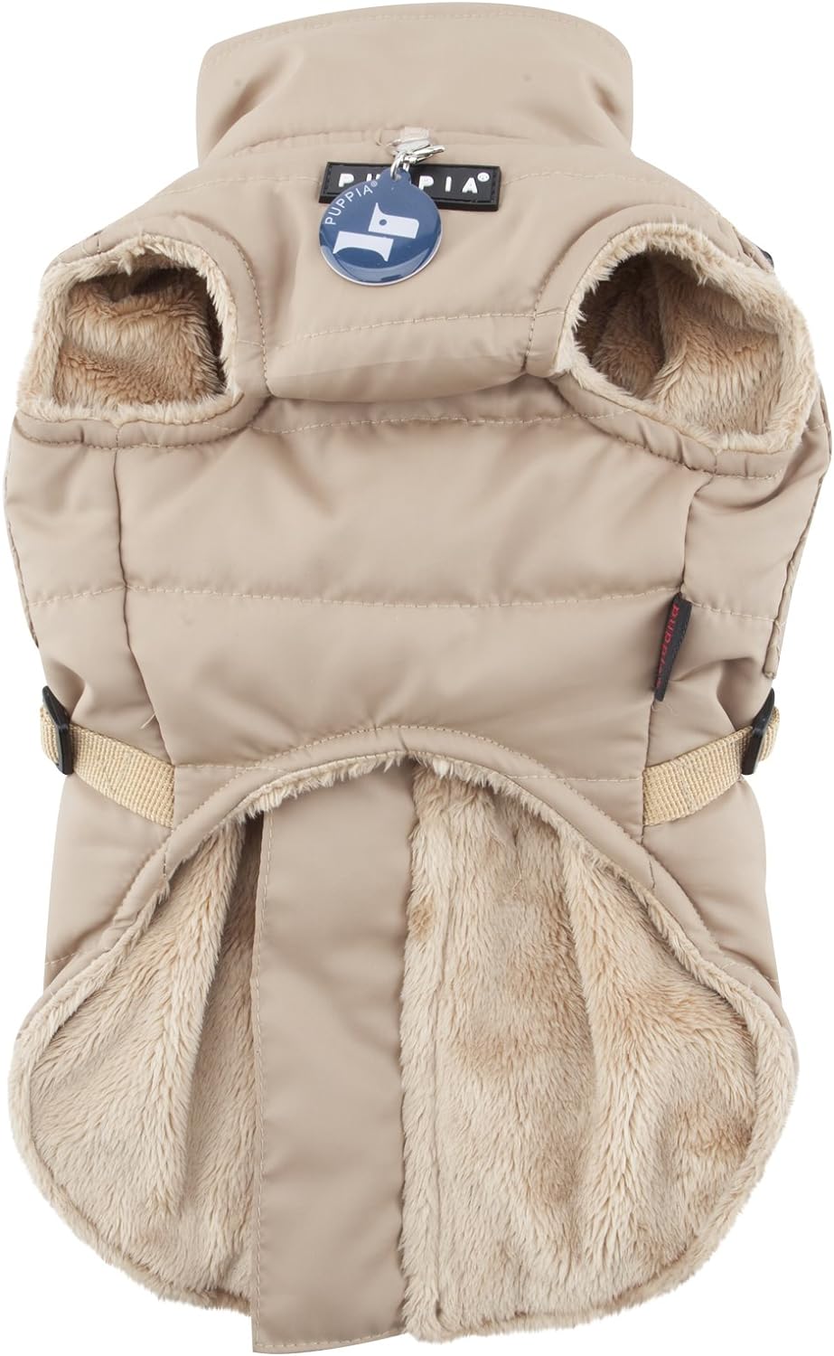 Puppia PAQD-VT1463 Wilkes, Wintermantel, S, beige Beige S Klassisch, Beige S Klassisch