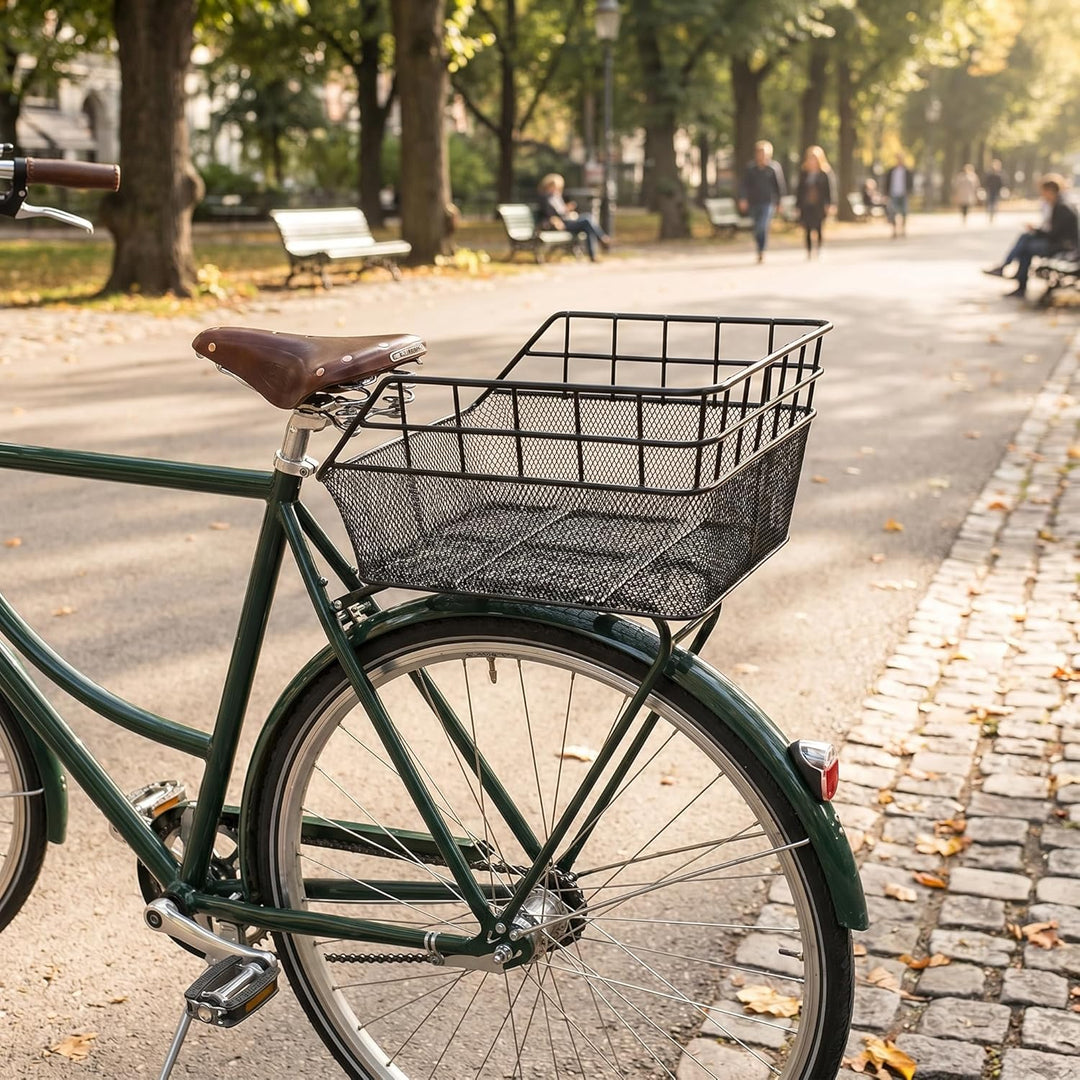 Fahrradkorb XXL - Schultaschenkorb - Einkaufskorb - Gepäckträgerkorb - Hinterradkorb - Metallkorb -