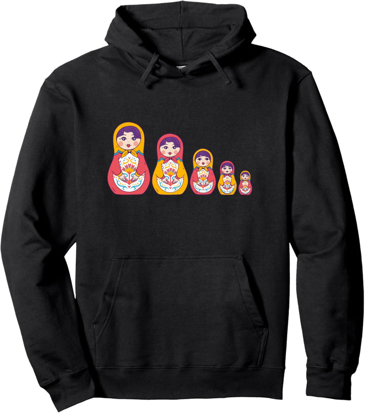 Matryoschka Holz Puppe Matrjoschka Babuschka Russland Russia Pullover Hoodie